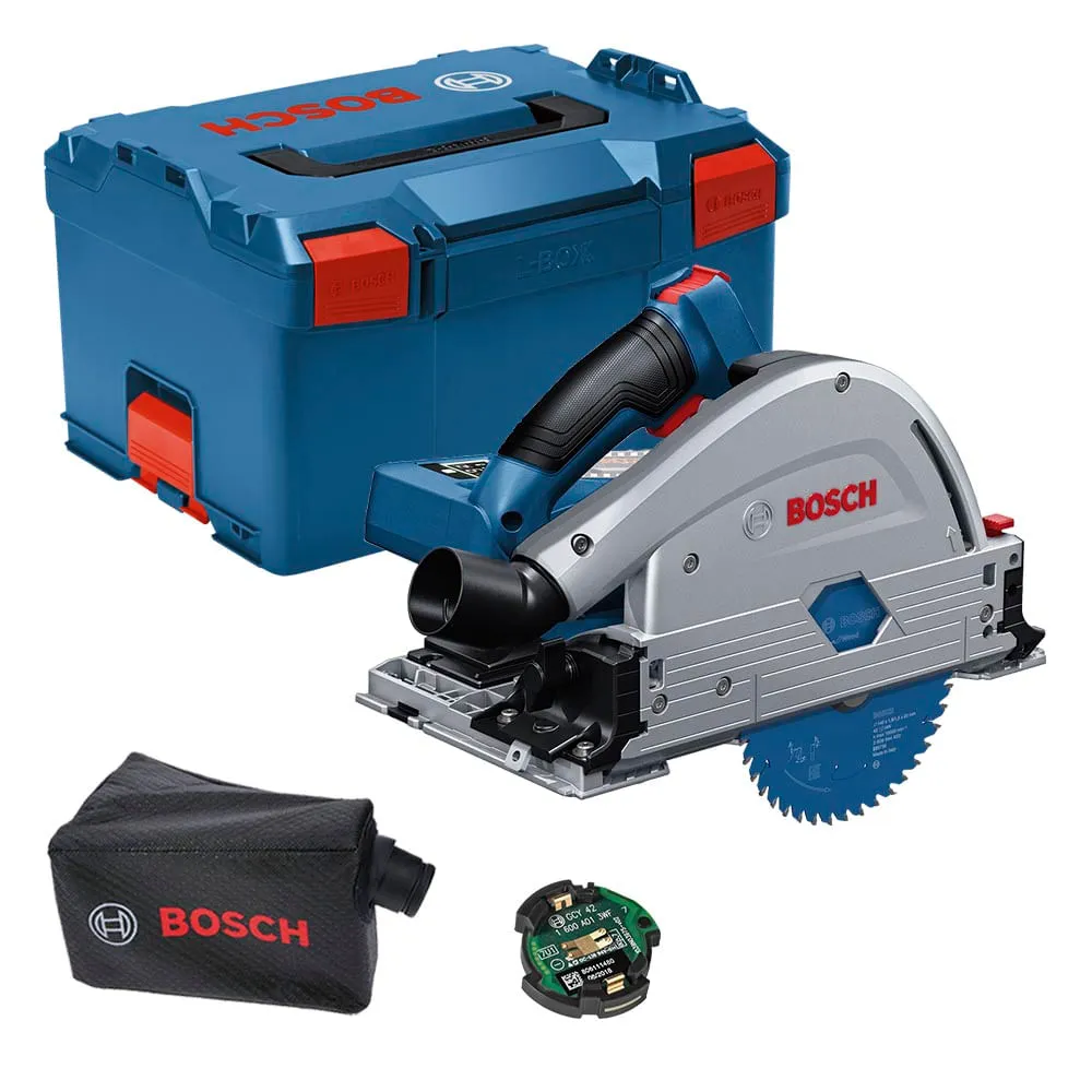Serra circular de imersão Bosch GKT 18V-52 GC em maleta Sem bateria