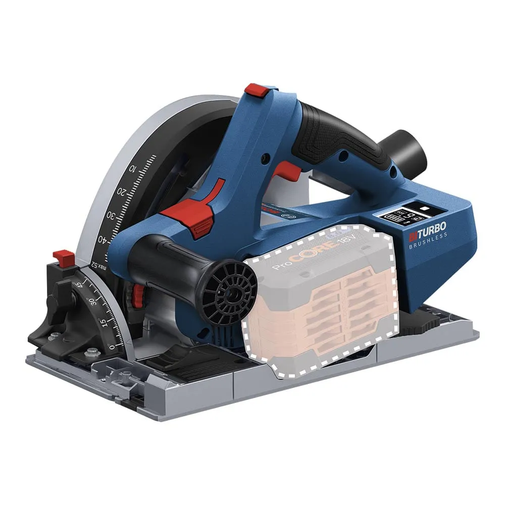 Serra circular de imersão Bosch GKT 18V-52 GC em maleta Sem bateria