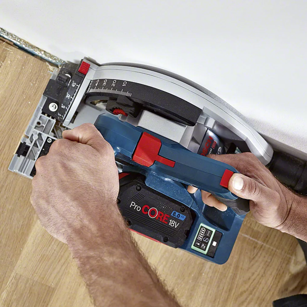 Serra circular de imersão Bosch GKT 18V-52 GC em maleta Sem bateria