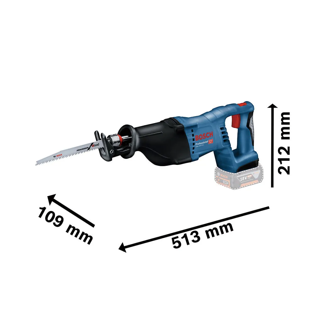 Serra sabre Bosch GSA 18V-32 Brushless Sem bateria